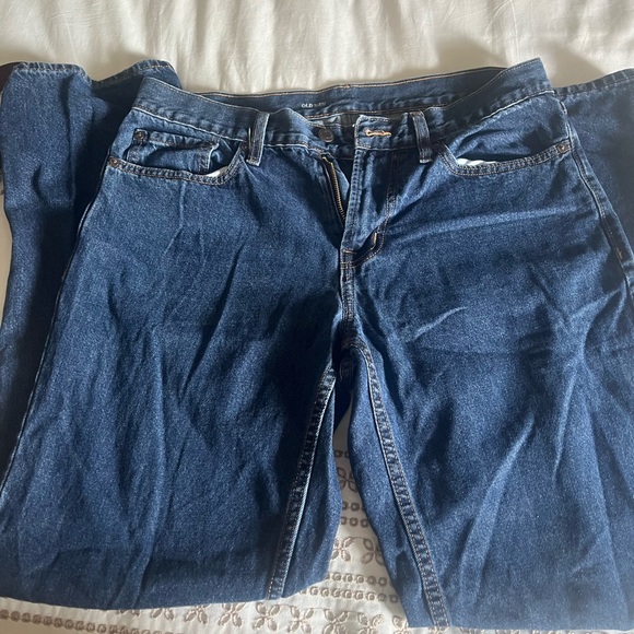 Old Navy Dark Blue Denim Loose Rinse Jeans size 33x34 - Picture 1 of 2